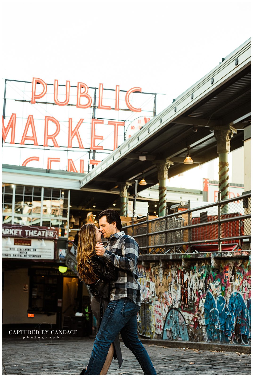 Downtown Seattle Engagement Session - Captured by Candace Photography