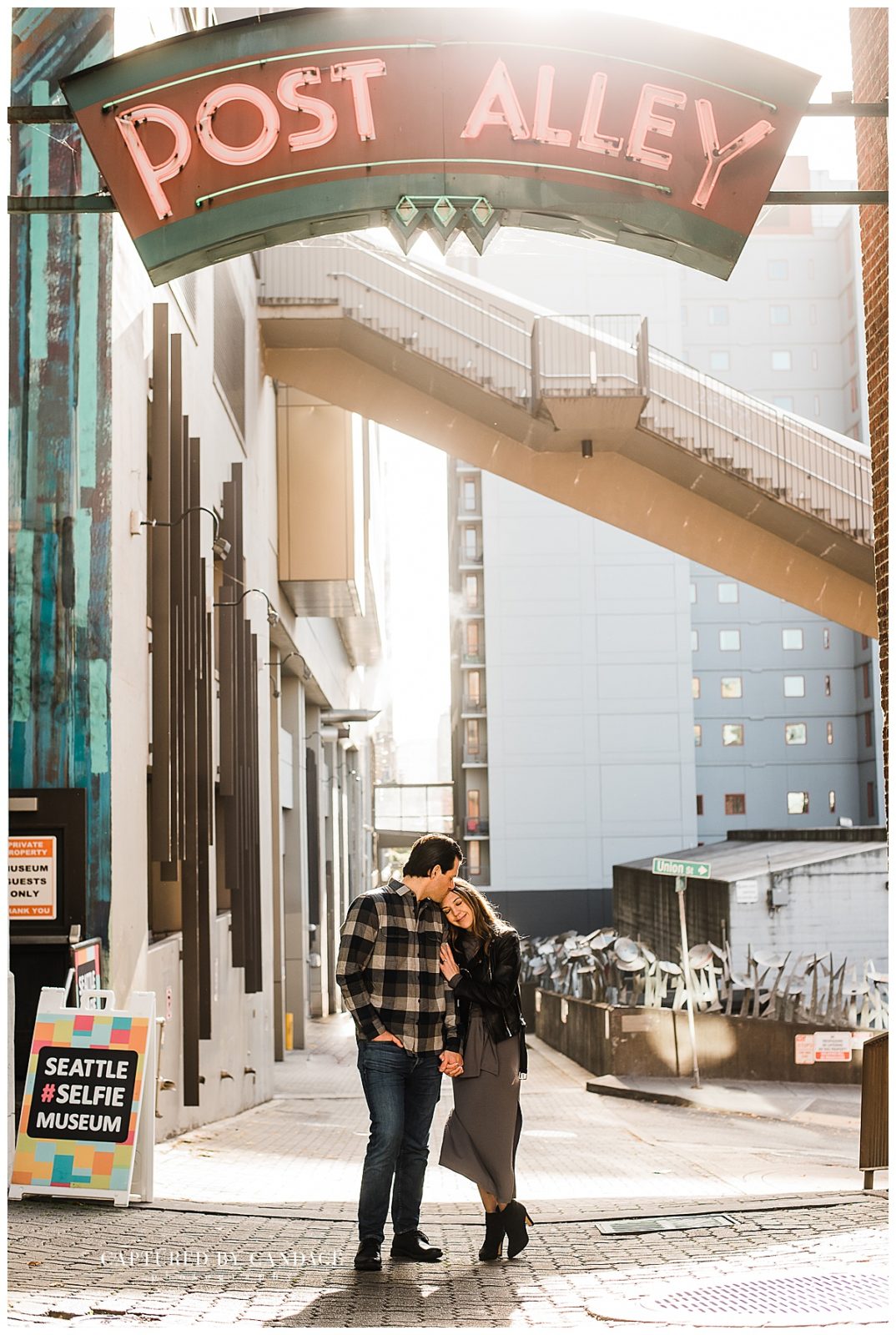 Pike Place Market Engagement Session - Captured by Candace Photography