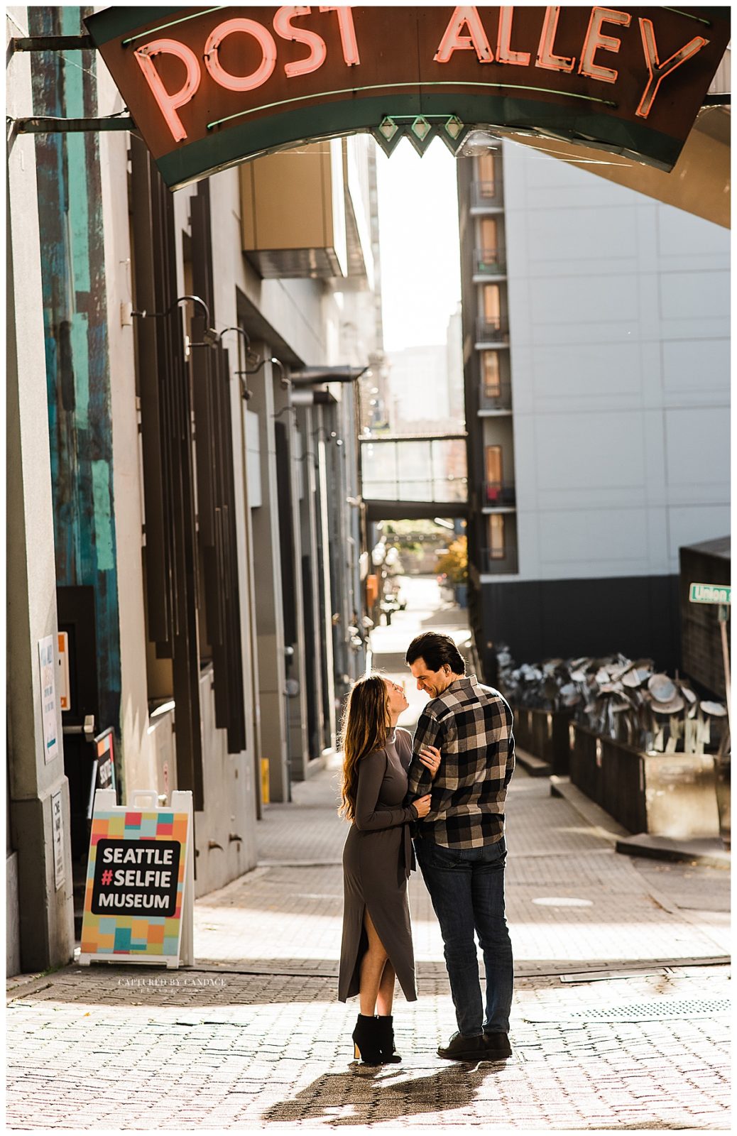 Pike Place Market Engagement Session - Captured by Candace Photography