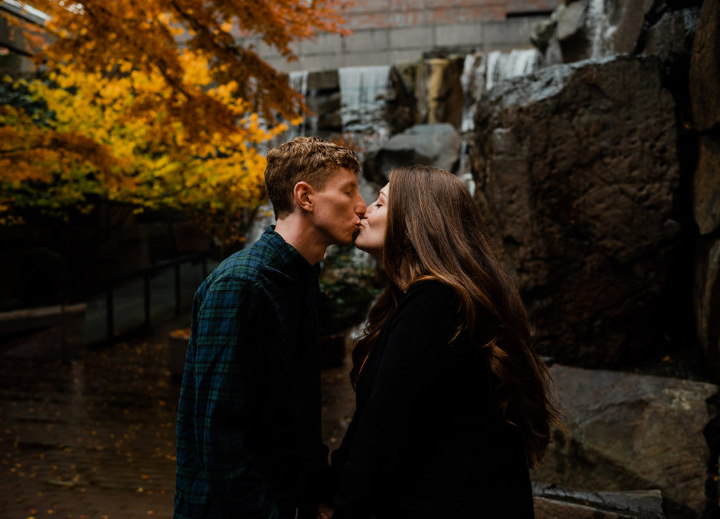 Fall engagement photos, Pioneer Square Engagement Session, Pioneer Square Engagement Photos, Captured by Candace Photography, Black Engagement Photographer Seattle