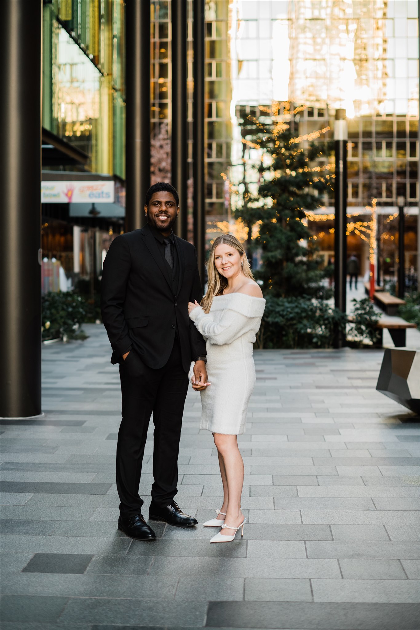 Winter Engagement Photos, Downtown Seattle Engagement Photos, Black Seattle Engagement Photographer, Captured by Candace Photography