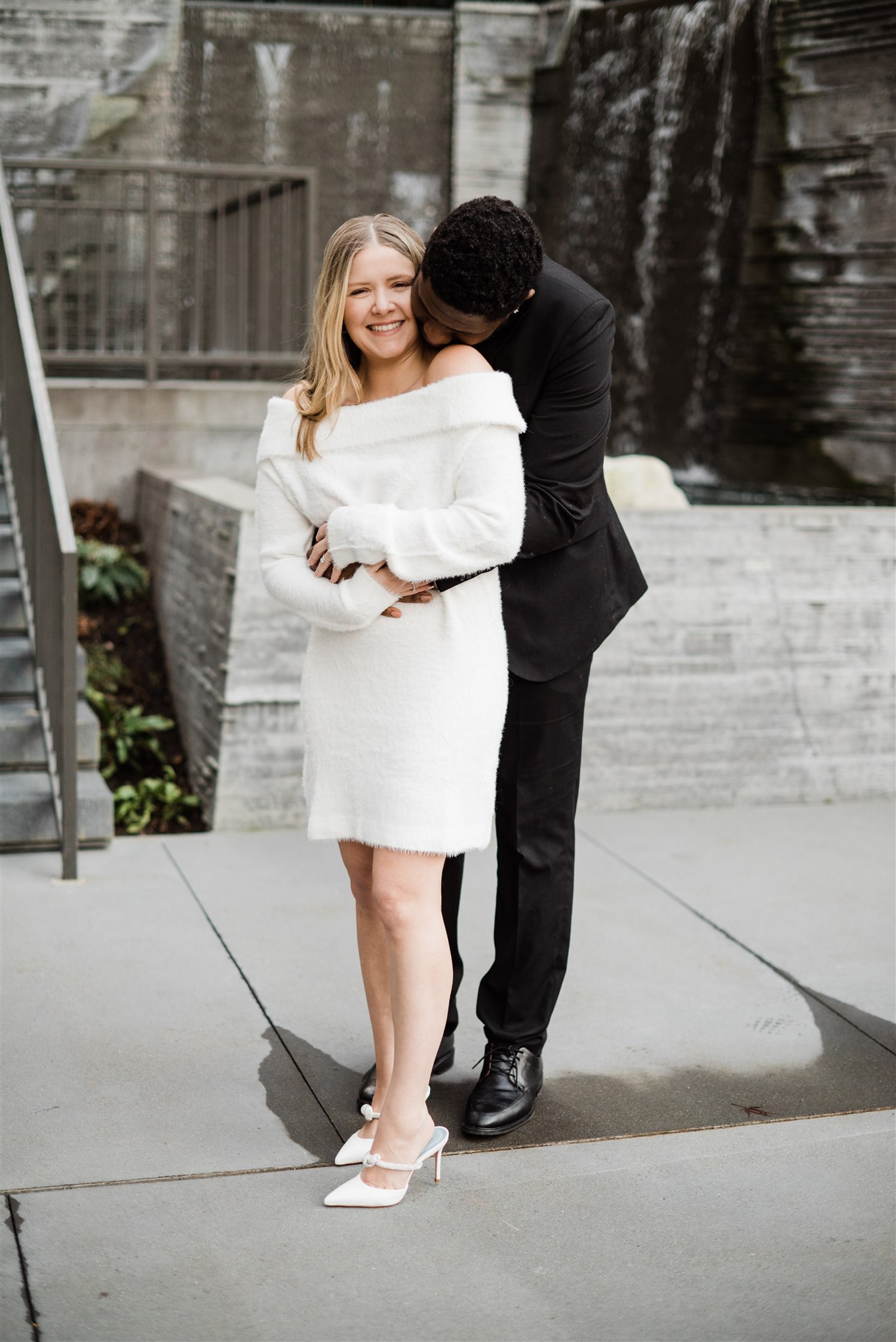 Winter Engagement Photos, Downtown Seattle Engagement Photos, Black Seattle Engagement Photographer, Captured by Candace Photography