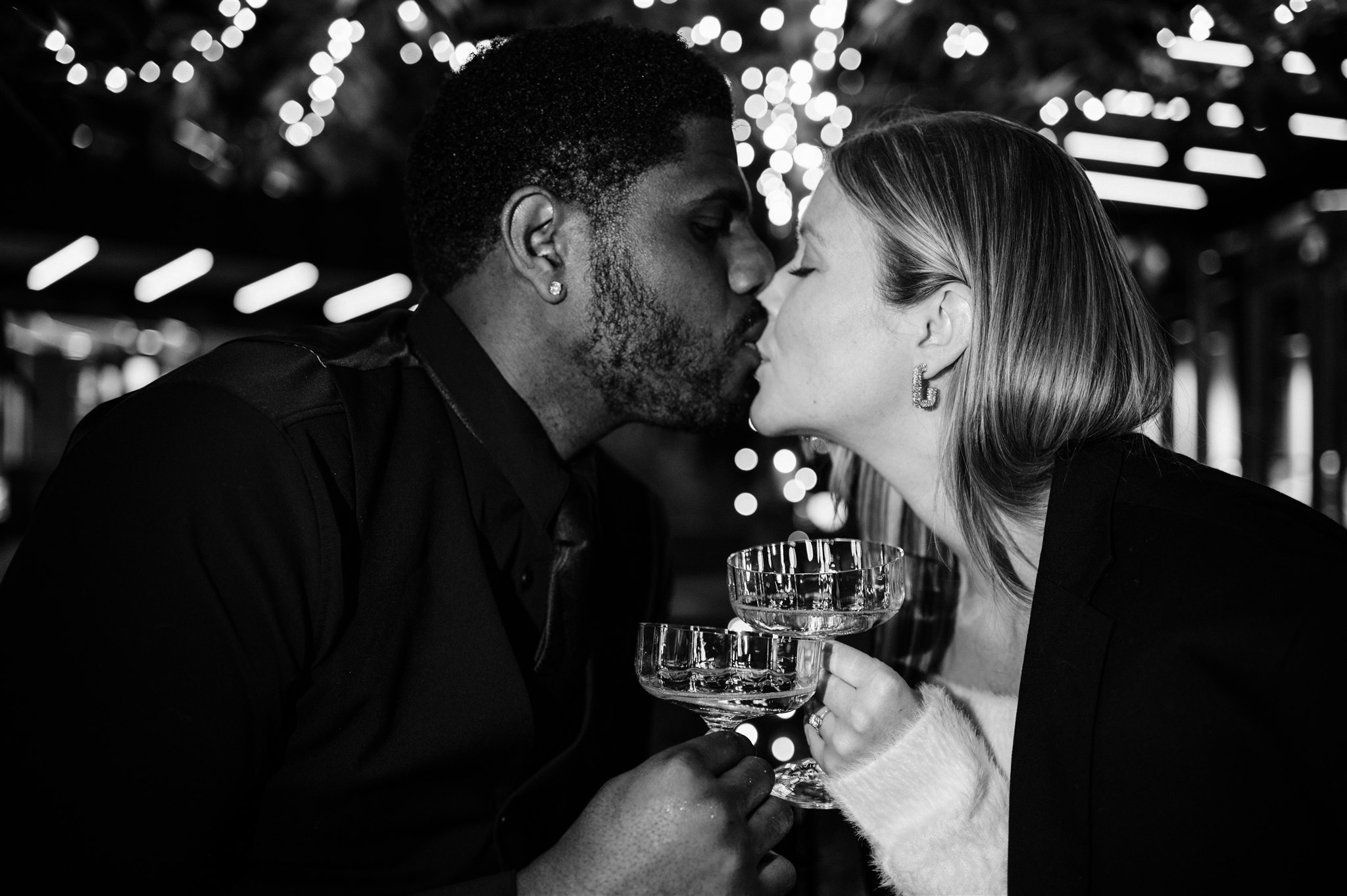 Winter Engagement Photos, Downtown Seattle Engagement Photos, Black Seattle Engagement Photographer, Captured by Candace Photography