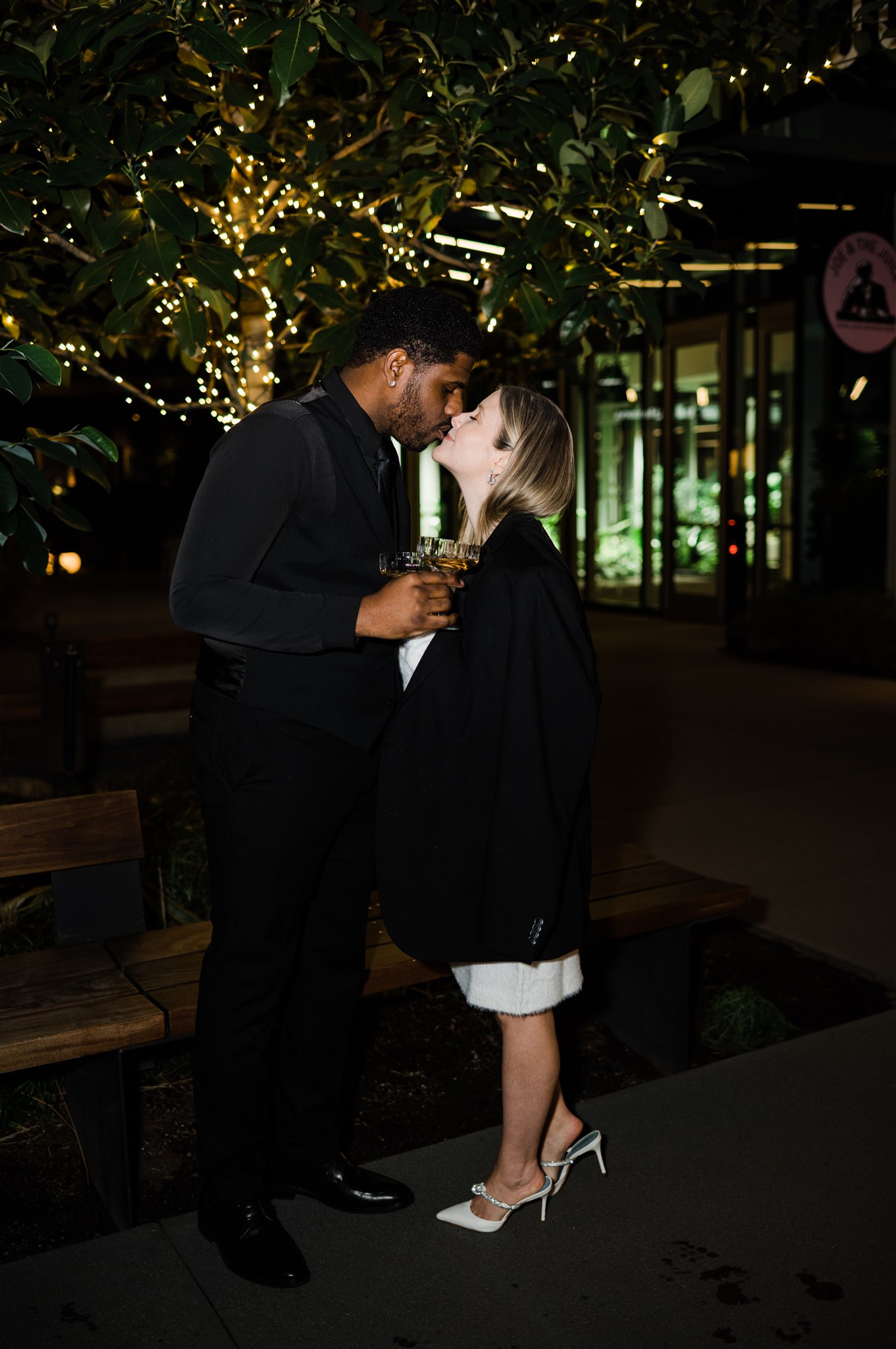 Winter Engagement Photos, Downtown Seattle Engagement Photos, Black Seattle Engagement Photographer, Captured by Candace Photography