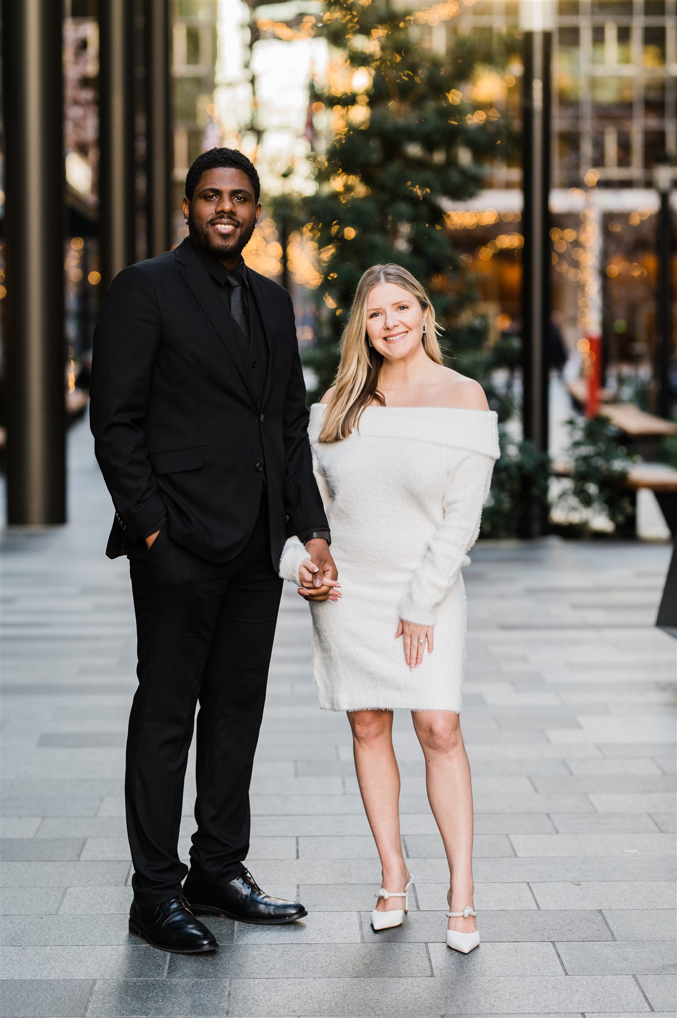 Winter Engagement Photos, Downtown Seattle Engagement Photos, Black Seattle Engagement Photographer, Captured by Candace Photography