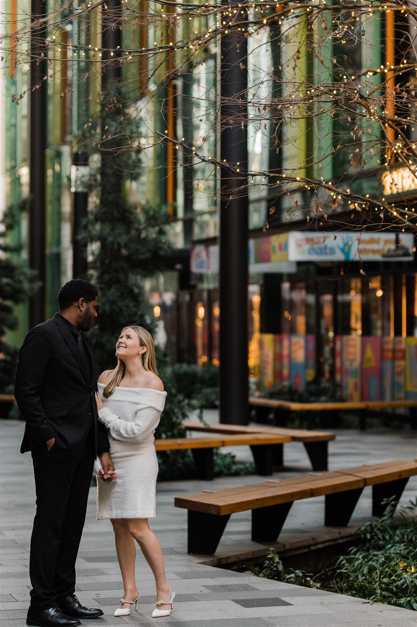 Winter Engagement Photos, Downtown Seattle Engagement Photos, Black Seattle Engagement Photographer, Captured by Candace Photography