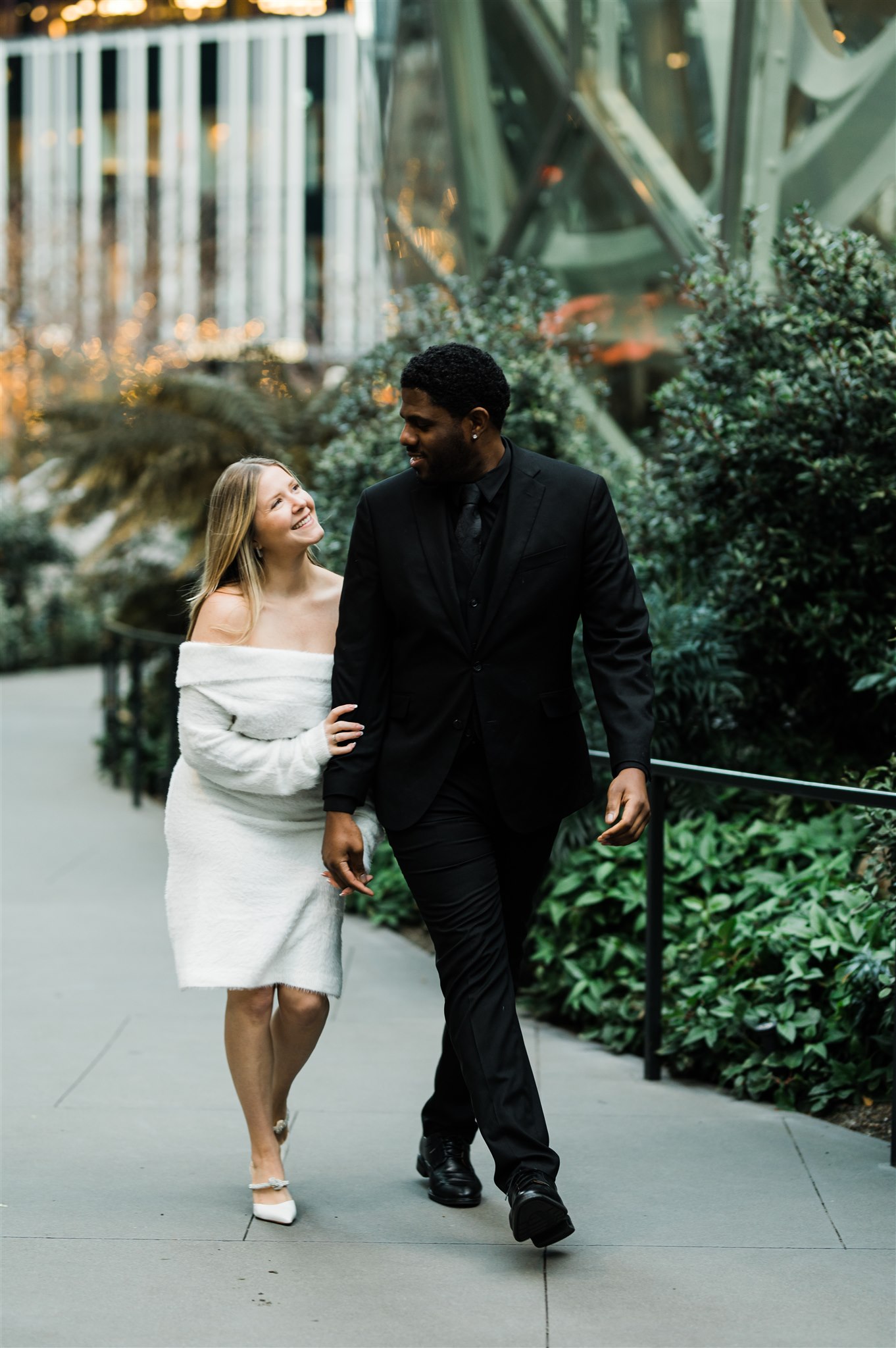 Winter Engagement Photos, Downtown Seattle Engagement Photos, Black Seattle Engagement Photographer, Captured by Candace Photography