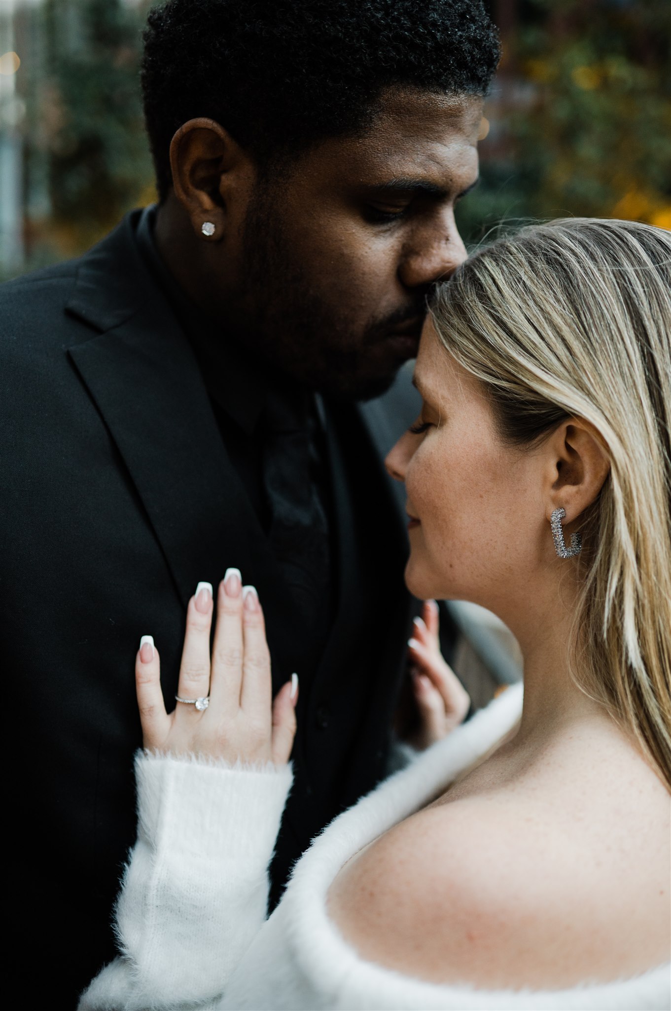 Winter Engagement Photos, Downtown Seattle Engagement Photos, Black Seattle Engagement Photographer, Captured by Candace Photography