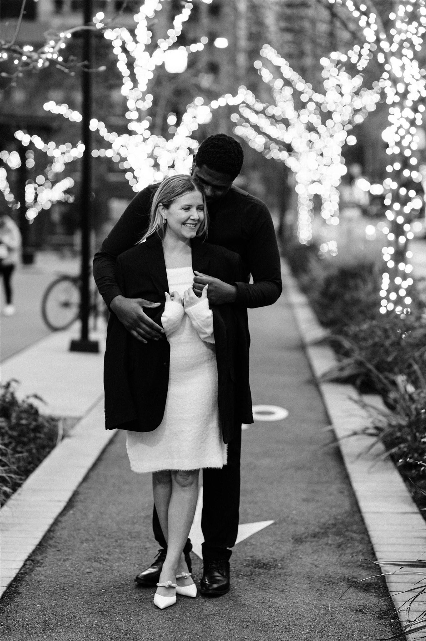 Winter Engagement Photos, Downtown Seattle Engagement Photos, Black Seattle Engagement Photographer, Captured by Candace Photography