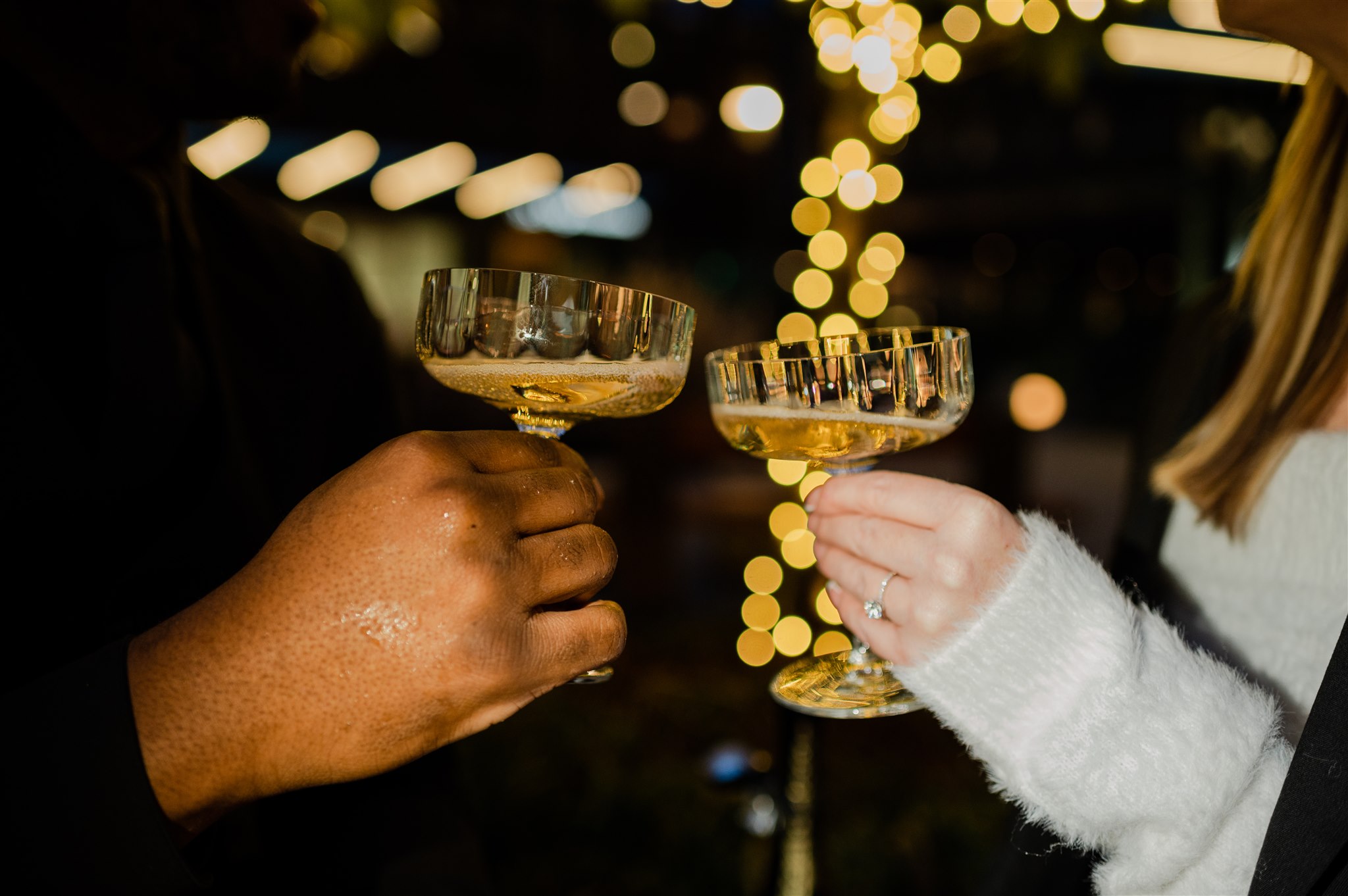 Winter Engagement Photos, Downtown Seattle Engagement Photos, Black Seattle Engagement Photographer, Captured by Candace Photography