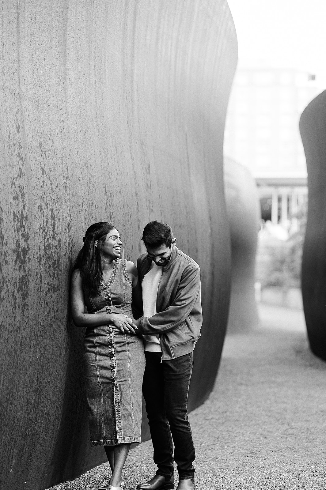 Engagement Seattle, Olympic Sculpture Park Engagement Photos, Seattle Art Museum Engagement Photos, Captured by Candace Photography