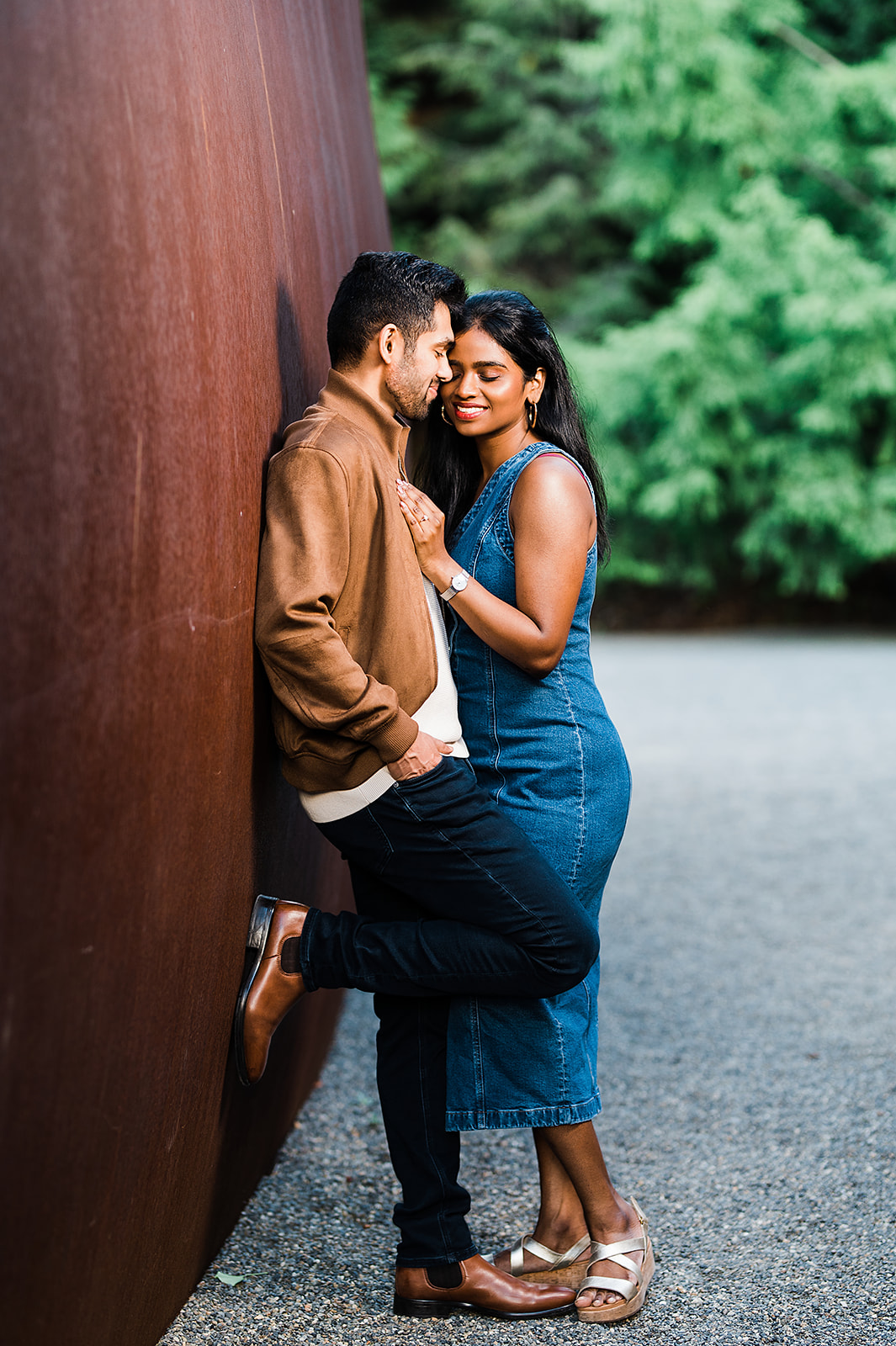 Engagement Seattle, Olympic Sculpture Park Engagement Photos, Seattle Art Museum Engagement Photos, Captured by Candace Photography