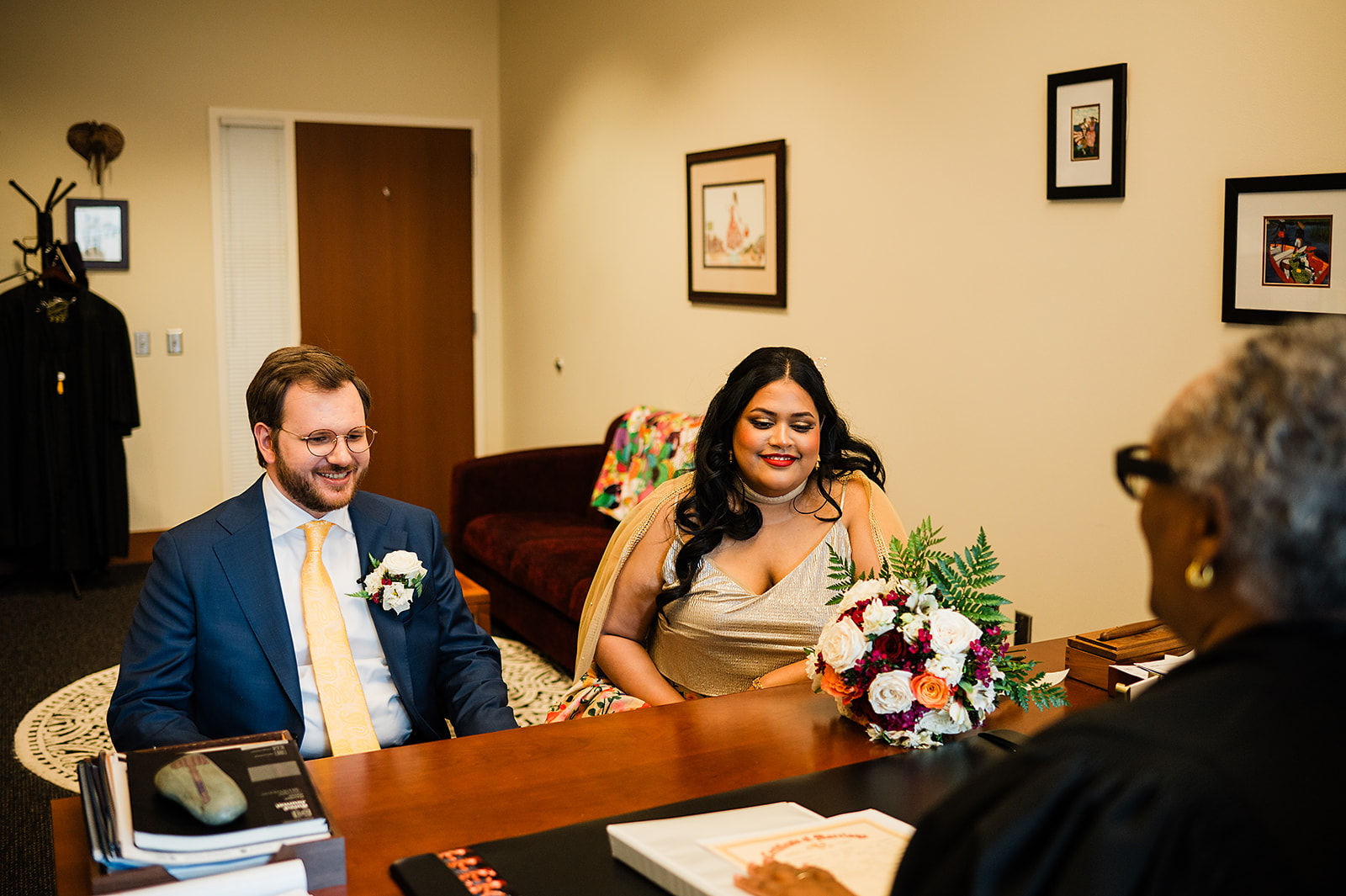 Eloping At The Courthouse, Getting Married In Seattle Courthouse, Seattle City Hall Wedding