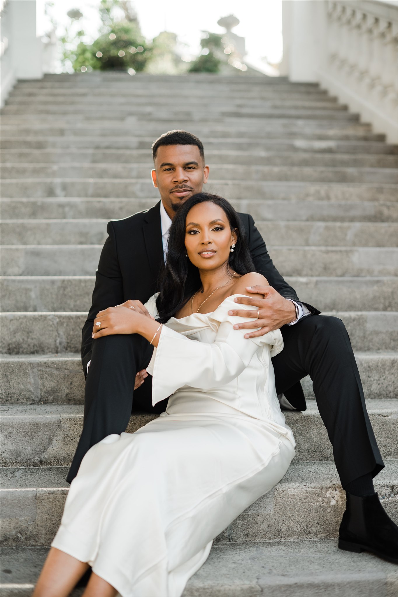 Spanish Steps Tacoma Engagement Photos
