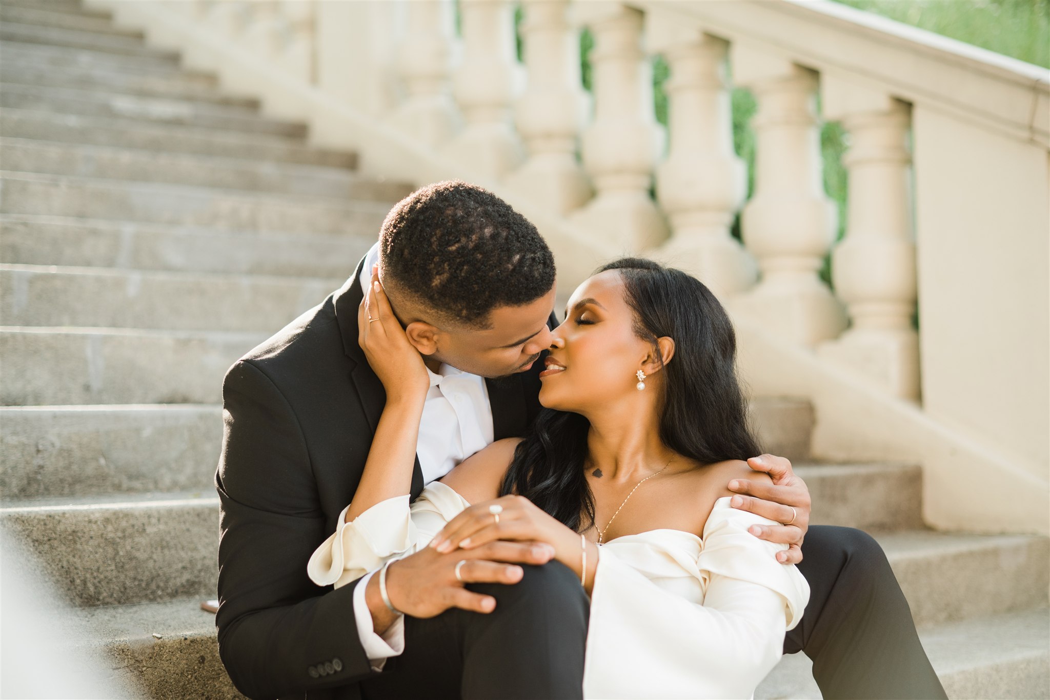 Engagement Photos at the Spanish Steps in Tacoma