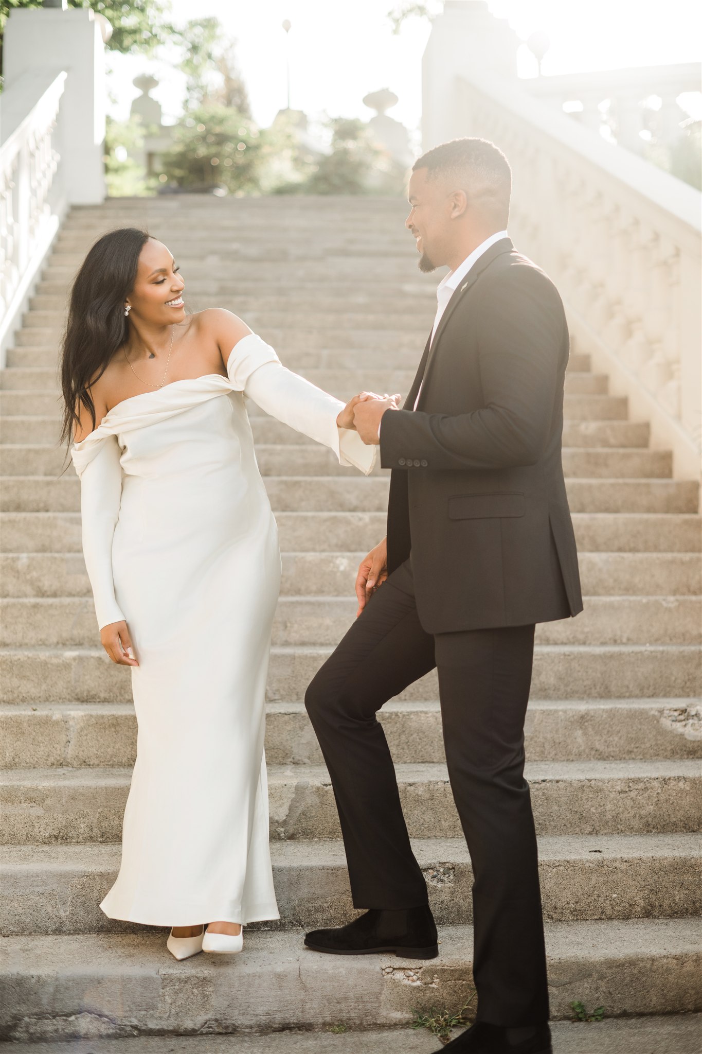 Engagement Photos in Tacoma at the Spanish Steps
