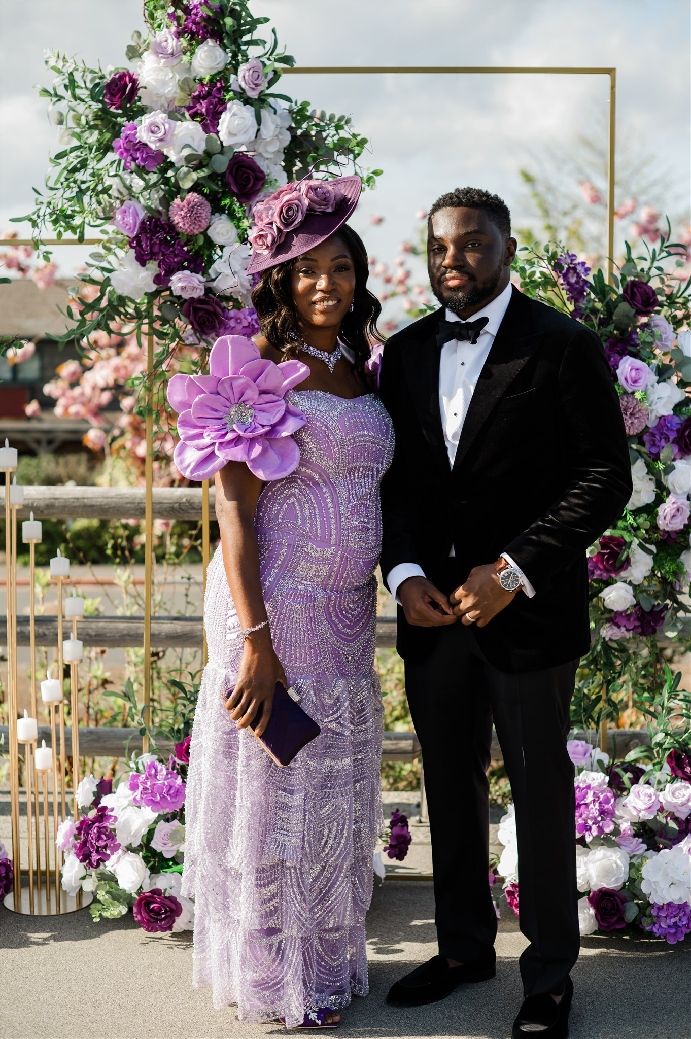 Nigerian Wedding in Seattle With Purple Decor