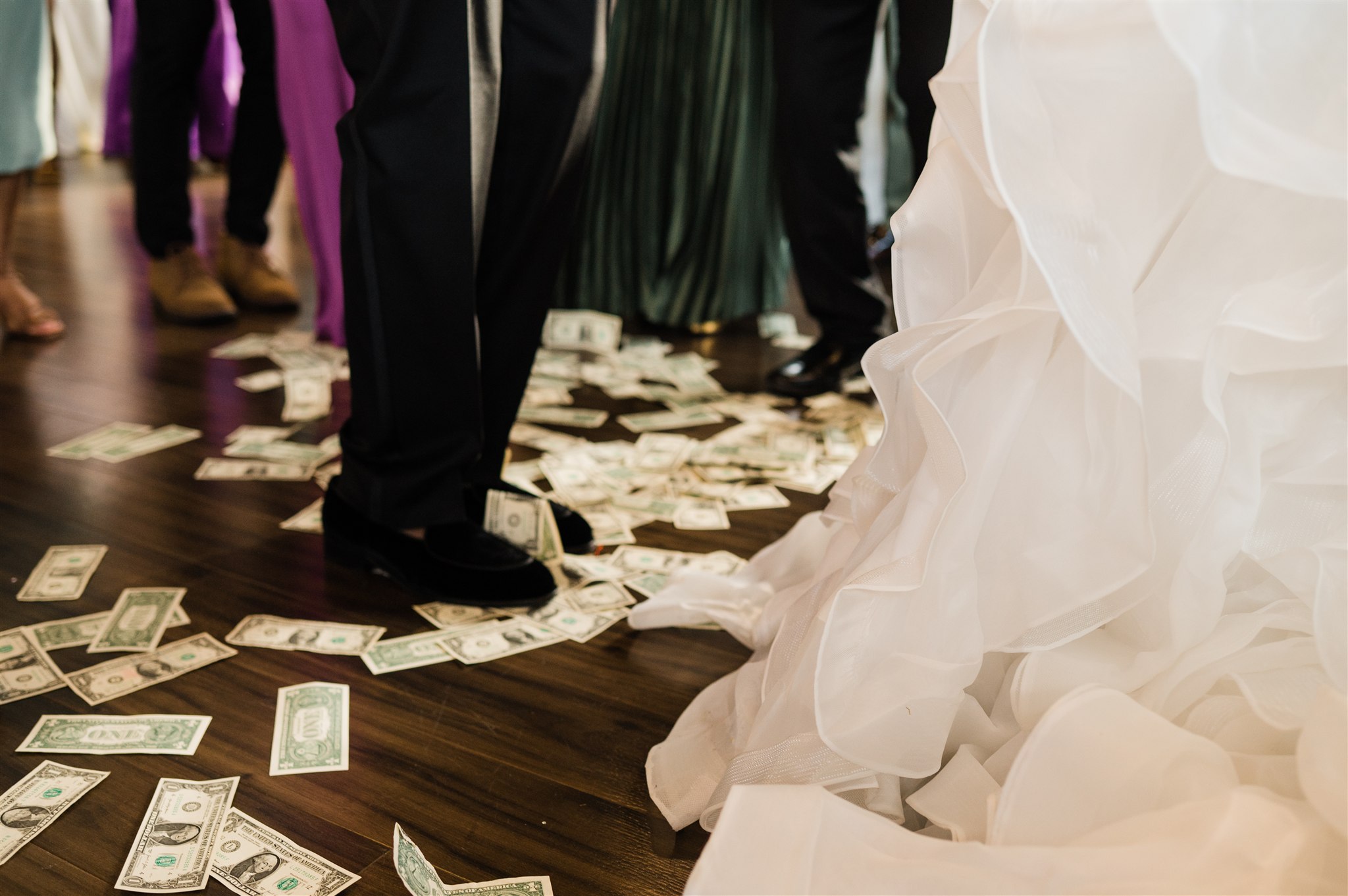 Money Dance for Bride and Groom at Nigerian Wedding Seattle