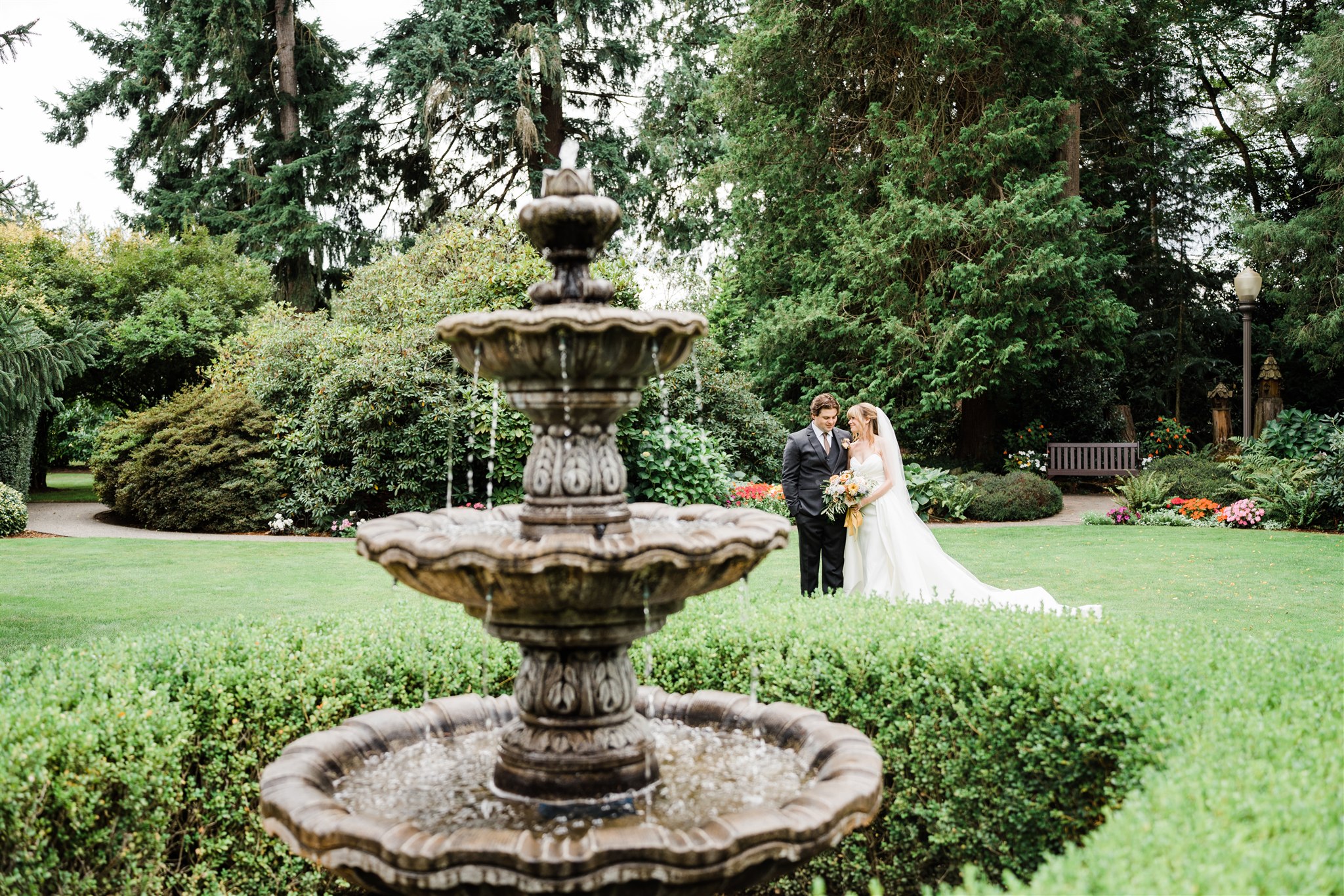Garden Wedding at Laurel Creek Manor Sumner WA