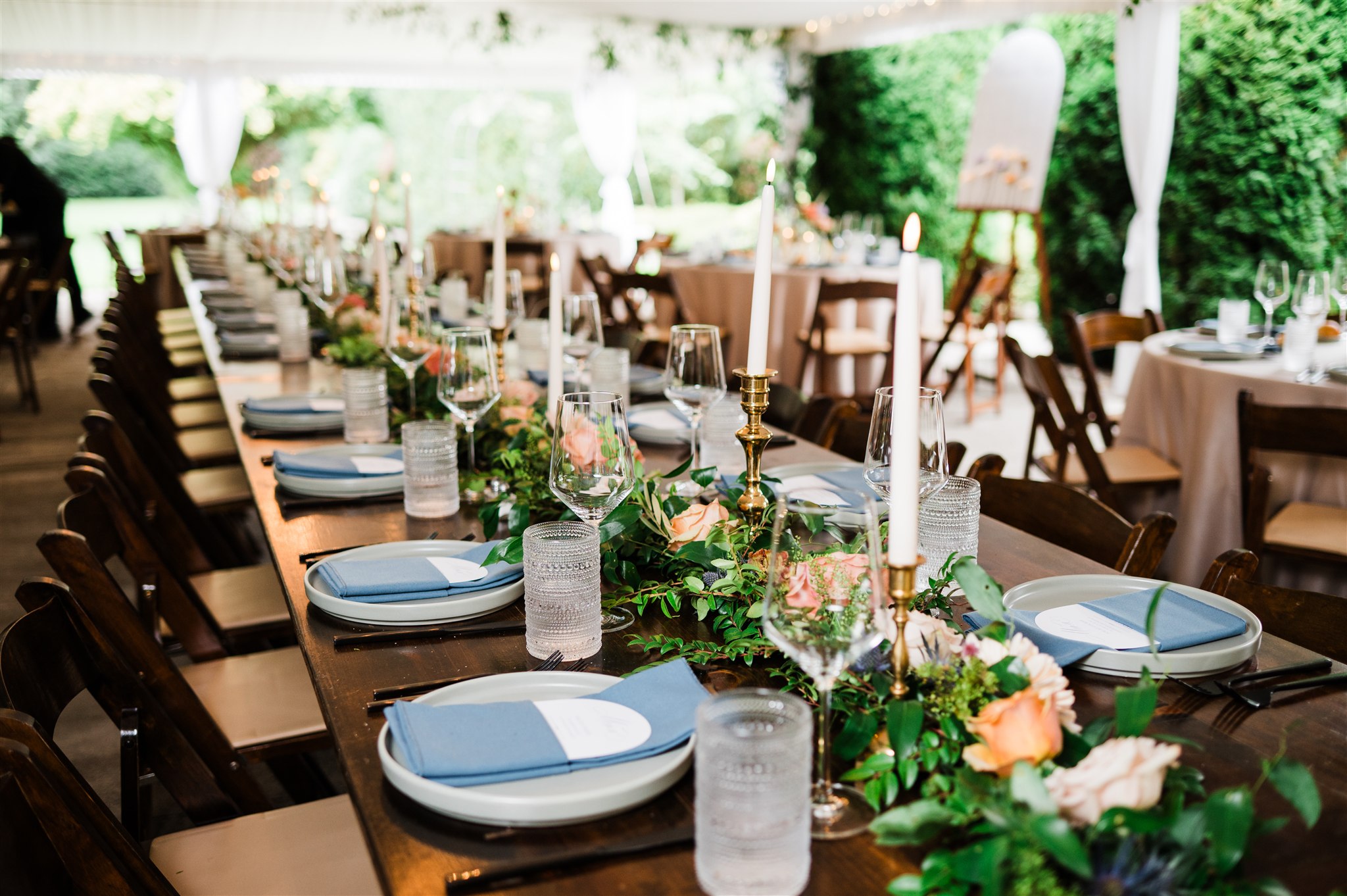 Laurel Creek Manor Garden Wedding Reception