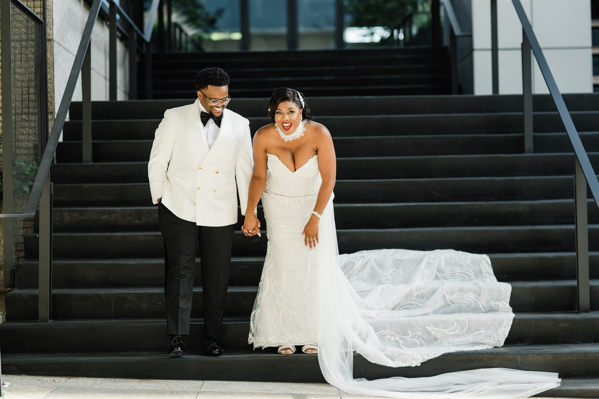 Bride and Groom at Lotte Hotel Seattle Wedding