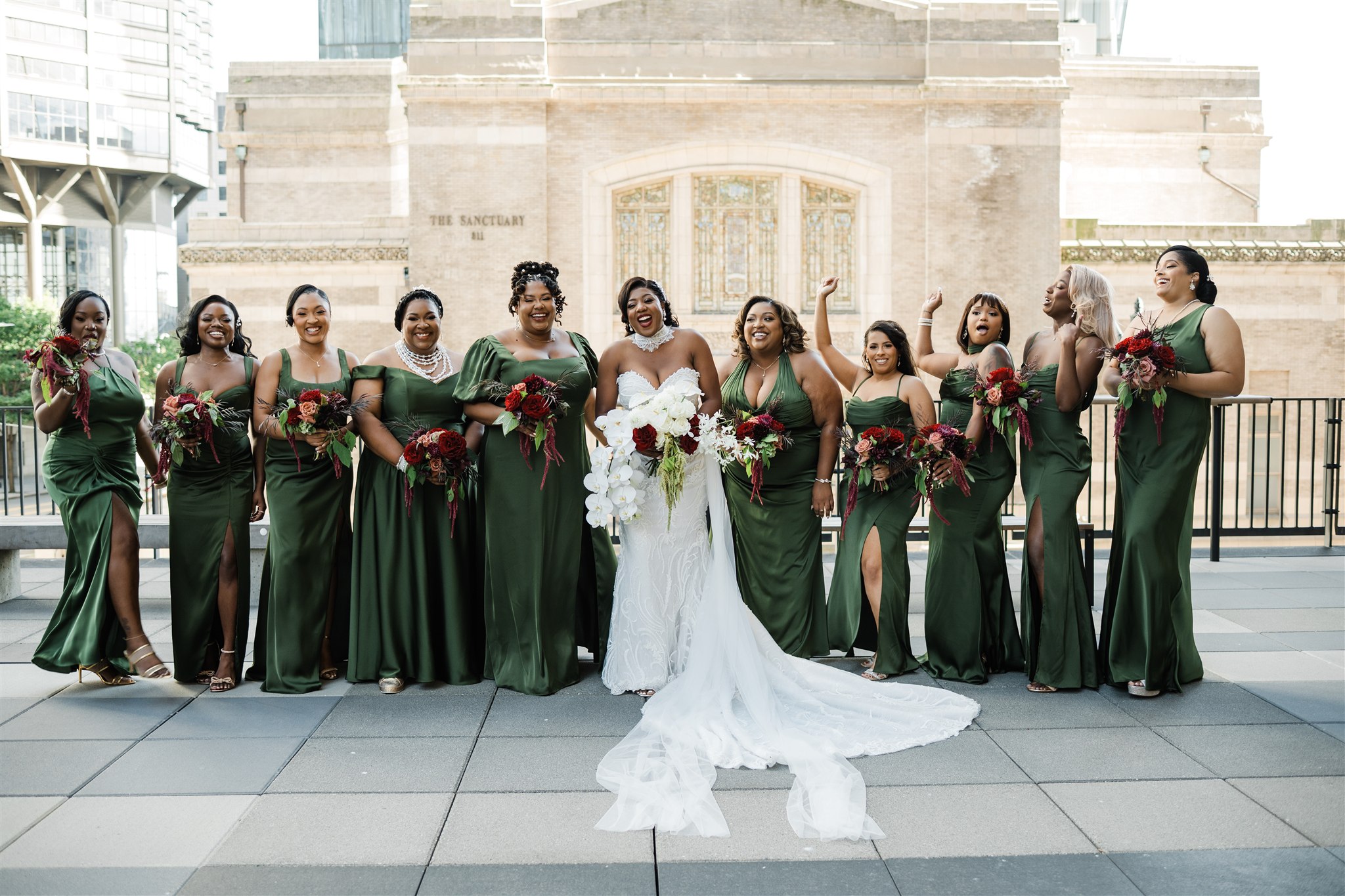 Wedding Party Photos at Sanctuary Wedding Venue 